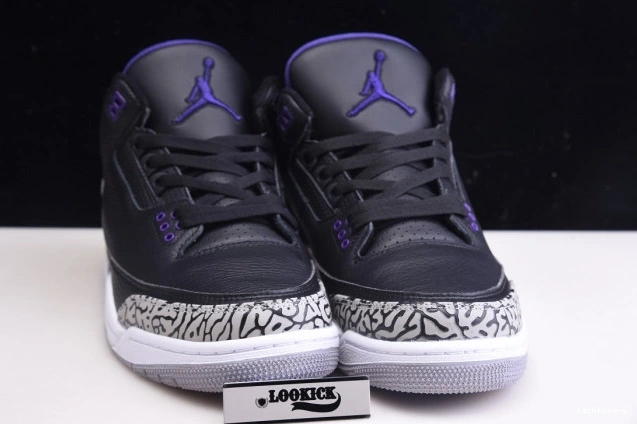 Kicktheory CT8532-050 Purple Black 3 Jordan Air Retro Court 0821